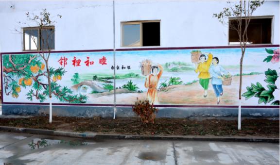 正安乡镇文化墙 乡风文明焕发新活力
